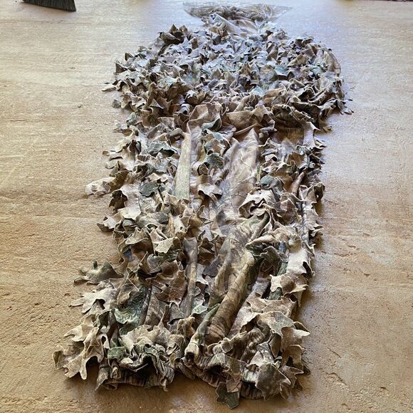 Realtree Underbrush Camo Suit Mens Size Small Hunting Hooded Jacket With Mask - Picture 1 of 12